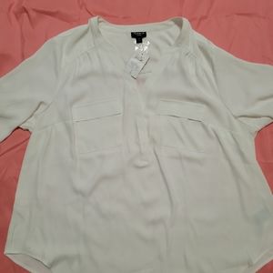 Torrid cuffed sleeve blouse